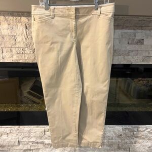 Talbots size 10 Perfect Crop Pants beige